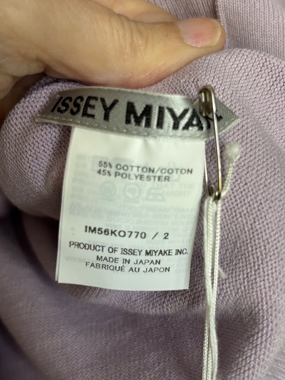 Issey Miyake Lavender Four Sleeve Button Cardigan size 6 - Picture 5 of 14